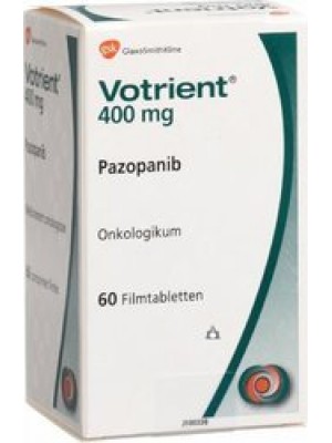 Votrient 400 mg. 60 tablets